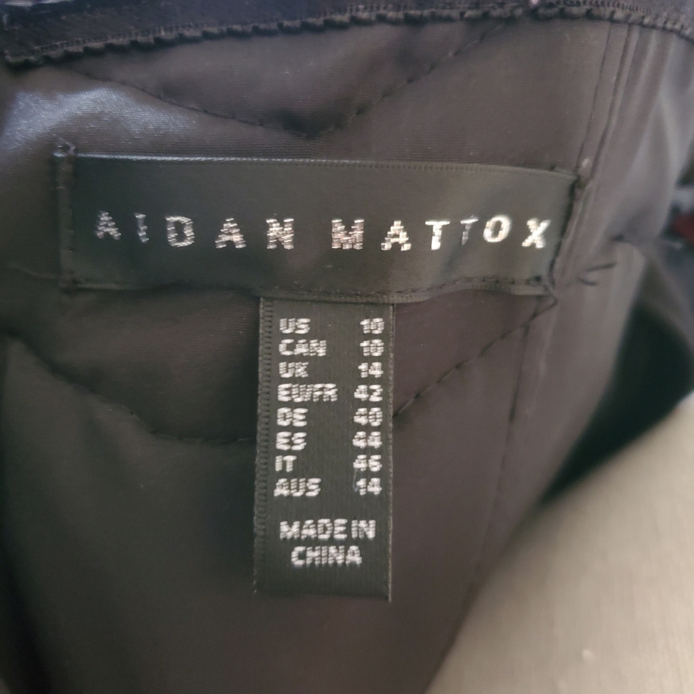 🔥Aidan Mattox Off the Shoulder Velvet Dress - Picture 13 of 16